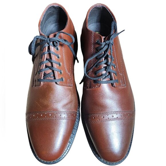 Executive Imperials Style 607503 Brown‎ Leather Cap Toe Oxfords Size 8EE main image 6